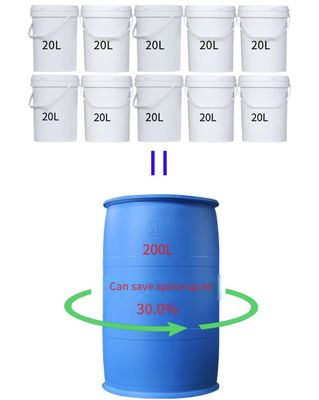 Прочный бочонок пластмасового контейнера HDPE 200L с 2 небольшими отверстиями