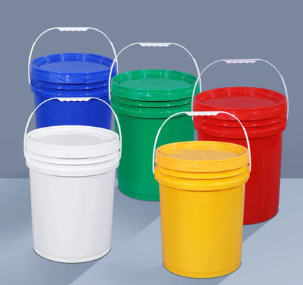 Передача тепла печатая круглые ясные ведра PP пластиковые с OEM крышек 20L