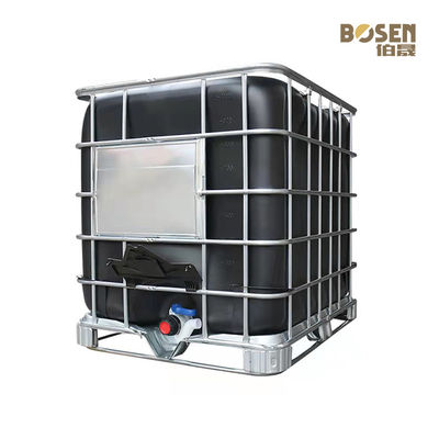 Функциональный химический квадрат танка 1000L Tote IBC формирует черный цвет