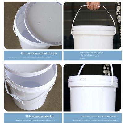 Multicolor пластиковая польза HDPE ведра 20L ведра краски для хранения