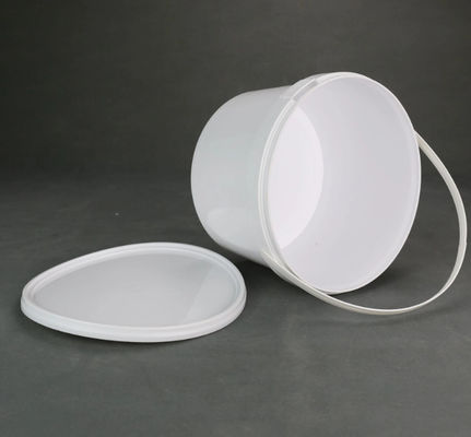 HDPE ведра барабанчика хранения еды 1L прозрачный с ручкой крышки